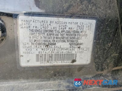 Zdjęcie 12 z 12 samochodu: 2020 NISSAN VERSA SV VIN:3N1CN8EV9LL856666 - miniatura