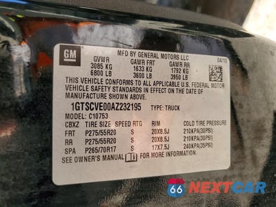 Zdjęcie 12 z 12 samochodu: 2010 GMC SIERRA C1500 SLE VIN:1GTSCVE00AZ232195 - miniatura