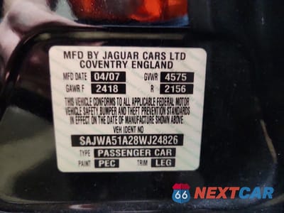 Zdjęcie 12 z 12 samochodu: 2008 JAGUAR X-TYPE 3.0 VIN:SAJWA51A28WJ24826 - miniatura
