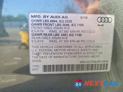 Zdjęcie 13 z 13 samochodu: 2018 AUDI Q3 PREMIUM PLUS VIN:WA1JCCFS4JR023844 - miniatura