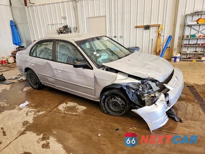 Czwarte zdjęcie samochodu z boku: 2002 HONDA CIVIC LX VIN:1HGES16552L039176 - miniatura
