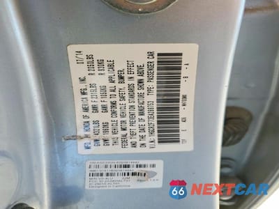 Zdjęcie 12 z 12 samochodu: 2014 HONDA ACCORD EX VIN:1HGCR2F73EA289753 - miniatura