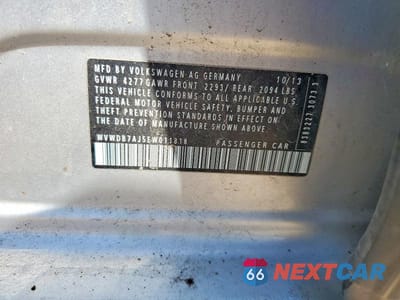 Zdjęcie 13 z 13 samochodu: 2014 VOLKSWAGEN GOLF VIN:WVWDB7AJ5EW011818 - miniatura