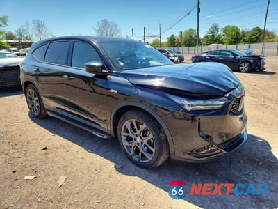 Czwarte zdjęcie samochodu z boku: 2022 ACURA MDX A-SPEC VIN:5J8YE1H07NL009946 - miniatura