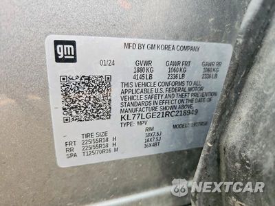 Zdjęcie 12 z 12 samochodu: 2024 CHEVROLET TRAX 1RS VIN:KL77LGE21RC218949 - miniatura