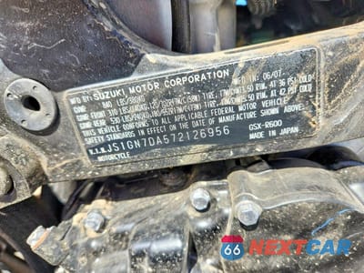 Zdjęcie 9 z 9 samochodu: 2007 SUZUKI GSX-R600 VIN:JS1GN7DA572126956 - miniatura