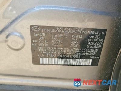 Zdjęcie 12 z 12 samochodu: 2018 HYUNDAI SANTA FE SPORT 2.4L VIN:5NMZUDLB6JH098128 - miniatura