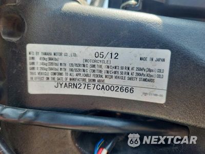 Zdjęcie 9 z 9 samochodu: 2012 YAMAHA FZ8 N VIN:JYARN27E7CA002666 - miniatura