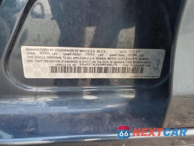Zdjęcie 12 z 12 samochodu: 2010 VOLKSWAGEN JETTA LIMITED VIN:3VWAX7AJXAM094576 - miniatura