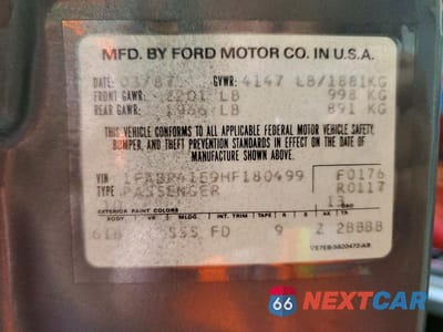 Zdjęcie 12 z 12 samochodu: 1987 FORD MUSTANG LX VIN:1FABP41E9HF180499 - miniatura