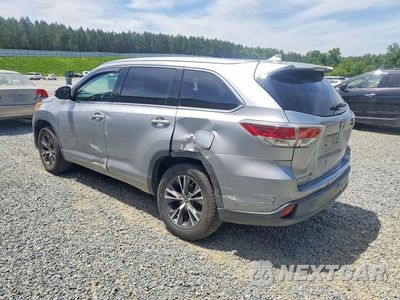 Drugie zdjęcie samochodu z przodu: 2016 TOYOTA HIGHLANDER XLE VIN:5TDKKRFH8GS128921 - miniatura
