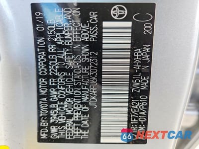 Zdjęcie 12 z 12 samochodu: 2019 TOYOTA PRIUS LIMITED VIN:JTDKARFU6K3072312 - miniatura