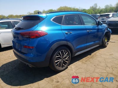 Trzecie zdjęcie samochodu z tyłu: 2021 HYUNDAI TUCSON ULTIMATE VIN:KM8J3CAL4MU366074 - miniatura