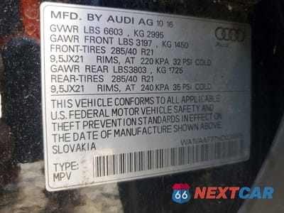 Zdjęcie 13 z 13 samochodu: 2017 AUDI Q7 PRESTIGE VIN:WA1VAAF77HD034805 - miniatura