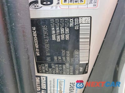 Zdjęcie 13 z 13 samochodu: 2020 MERCEDES BENZ METRIS VIN:W1YV0BEY4L3739385 - miniatura