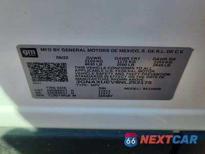 Zdjęcie 12 z 12 samochodu: 2022 CHEVROLET EQUINOX LT VIN:3GNAXUEV8NL253175 - miniatura