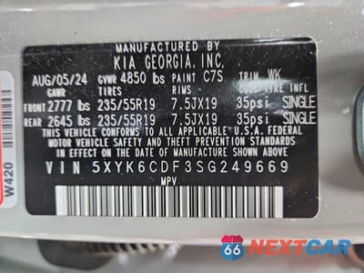 Zdjęcie 13 z 13 samochodu: 2025 KIA SPORTAGE X LINE VIN:5XYK6CDF3SG249669 - miniatura