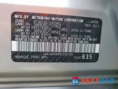 Zdjęcie 14 z 14 samochodu: 2024 MITSUBISHI OUTLANDER SE VIN:JA4J4VA84RZ030194 - miniatura