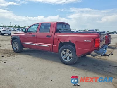 Drugie zdjęcie samochodu z przodu: 2008 DODGE DAKOTA QUAD LARAMIE VIN:1D7HW58N98S599551 - miniatura