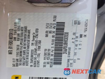 Zdjęcie 12 z 12 samochodu: 2017 FORD FUSION SE HYBRID VIN:3FA6P0LU8HR302030 - miniatura