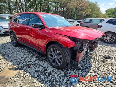 Czwarte zdjęcie samochodu z boku: 2022 ACURA MDX A-SPEC VIN:5J8YE1H03NL037789 - miniatura
