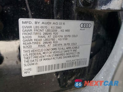 Zdjęcie 13 z 13 samochodu: 2017 AUDI Q7 PREMIUM PLUS VIN:WA1LAAF78HD011024 - miniatura