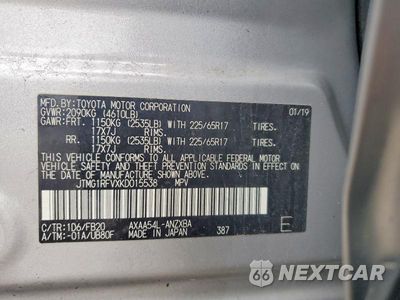 Zdjęcie 13 z 13 samochodu: 2019 TOYOTA RAV4 LE VIN:JTMG1RFVXKD015538 - miniatura