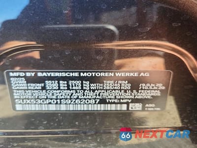 Zdjęcie 13 z 13 samochodu: 2025 BMW X3 30 XDRIVE VIN:5UX53GP01S9Z62087 - miniatura