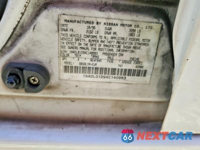 Zdjęcie 12 z 12 samochodu: 1999 NISSAN ALTIMA XE VIN:1N4DL01D9XC140993 - miniatura