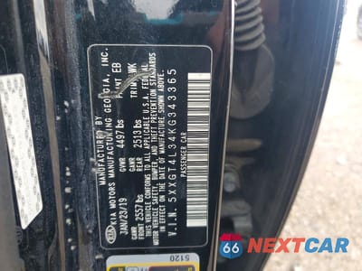 Zdjęcie 12 z 12 samochodu: 2019 KIA OPTIMA LX VIN:5XXGT4L34KG343365 - miniatura