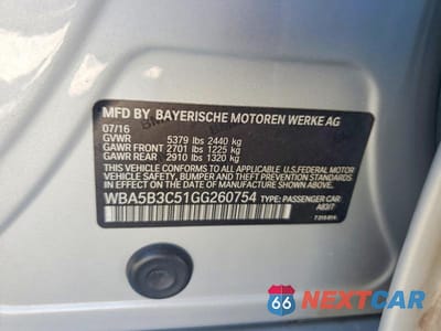 Zdjęcie 12 z 12 samochodu: 2016 BMW 535 XI VIN:WBA5B3C51GG260754 - miniatura