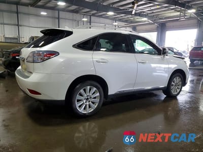 Trzecie zdjęcie samochodu z tyłu: 2010 LEXUS RX 450H BASE VIN:JTJBC1BA5A2007458 - miniatura