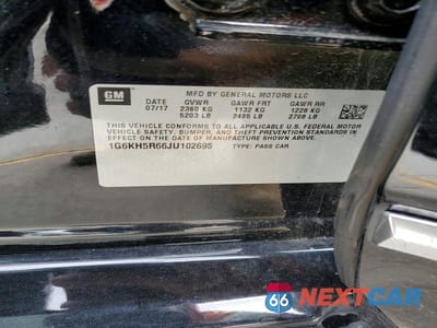 Zdjęcie 12 z 12 samochodu: 2018 CADILLAC CT6 PREMIUM LUXURY VIN:1G6KH5R66JU102695 - miniatura