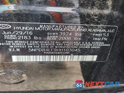 Zdjęcie 12 z 12 samochodu: 2017 HYUNDAI ELANTRA SE VIN:5NPD84LF9HH103045 - miniatura