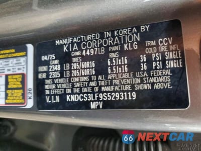 Zdjęcie 14 z 14 samochodu: 2025 KIA NIRO EX VIN:KNDCS3LF9S5293119 - miniatura