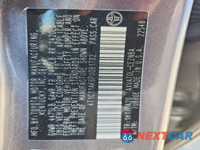 Zdjęcie 12 z 12 samochodu: 2023 TOYOTA CAMRY LE VIN:4T1C11AK8PU081702 - miniatura