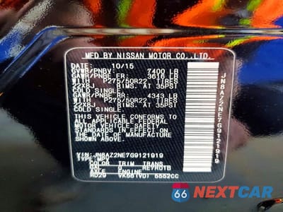 Zdjęcie 13 z 13 samochodu: 2016 INFINITI QX80 LIMITED VIN:JN8AZ2NE7G9121919 - miniatura