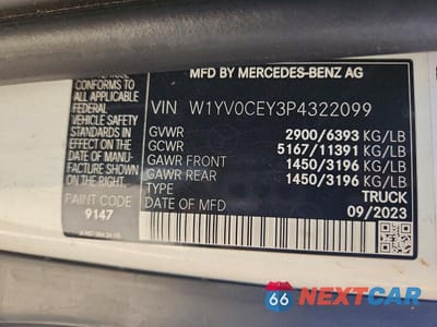 Zdjęcie 14 z 14 samochodu: 2023 MERCEDES-BENZ METRIS VIN:W1YV0CEY3P4322099 - miniatura