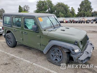 Czwarte zdjęcie samochodu z boku: 2024 JEEP WRANGLER SPORT VIN:1C4PJXDN5RW126567 - miniatura
