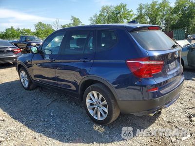 Drugie zdjęcie samochodu z przodu: 2014 BMW X3 XDRIVE28I VIN:5UXWX9C56E0D26654 - miniatura