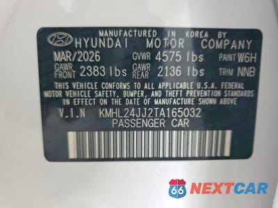 Zdjęcie 12 z 12 samochodu: 2026 HYUNDAI SONATA HYBRID BLUE VIN:KMHL24JJ2TA165032 - miniatura