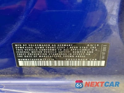 Zdjęcie 13 z 13 samochodu: 2019 VOLKSWAGEN GOLF R VIN:WVWWA7AU0KW141314 - miniatura