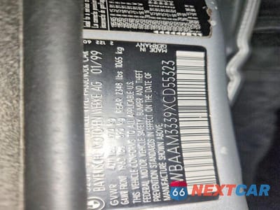 Zdjęcie 12 z 12 samochodu: 1999 BMW 323 I VIN:WBAAM3339XCD55323 - miniatura
