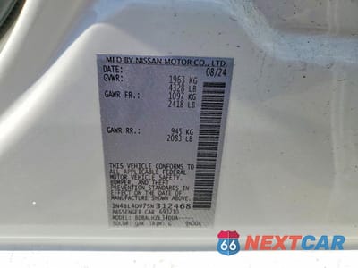 Zdjęcie 13 z 13 samochodu: 2025 NISSAN ALTIMA SV VIN:1N4BL4DV7SN312468 - miniatura
