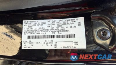 Zdjęcie 10 z 10 samochodu: 2019 FORD F250 SUPER DUTY VIN:1FT7W2BT2KEF32615 - miniatura