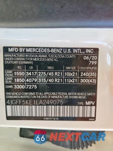 Zdjęcie 13 z 13 samochodu: 2020 MERCEDES-BENZ GLS 450 4MATIC VIN:4JGFF5KE1LA249075 - miniatura