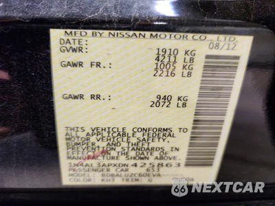 Zdjęcie 13 z 13 samochodu: 2013 NISSAN ALTIMA 2.5 VIN:1N4AL3APXDN425863 - miniatura