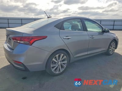 Trzecie zdjęcie samochodu z tyłu: 2022 HYUNDAI ACCENT LIMITED VIN:3KPC34A66NE157478 - miniatura