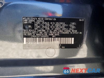 Zdjęcie 14 z 14 samochodu: 2007 TOYOTA RAV4 SPORT VIN:JTMZK32V776008955 - miniatura
