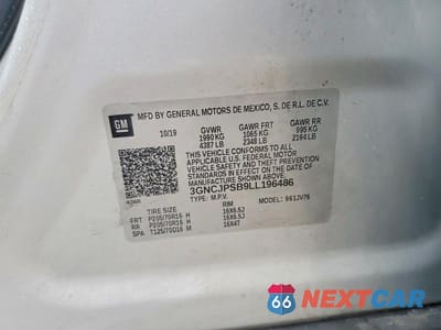 Zdjęcie 13 z 13 samochodu: 2020 CHEVROLET TRAX 1LT VIN:3GNCJPSB9LL196486 - miniatura